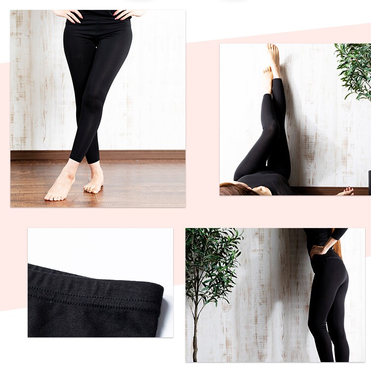 【メール便】吸湿発熱 タイツ レディース ブラック IHRL9T Mサイズ【代引き不可】2