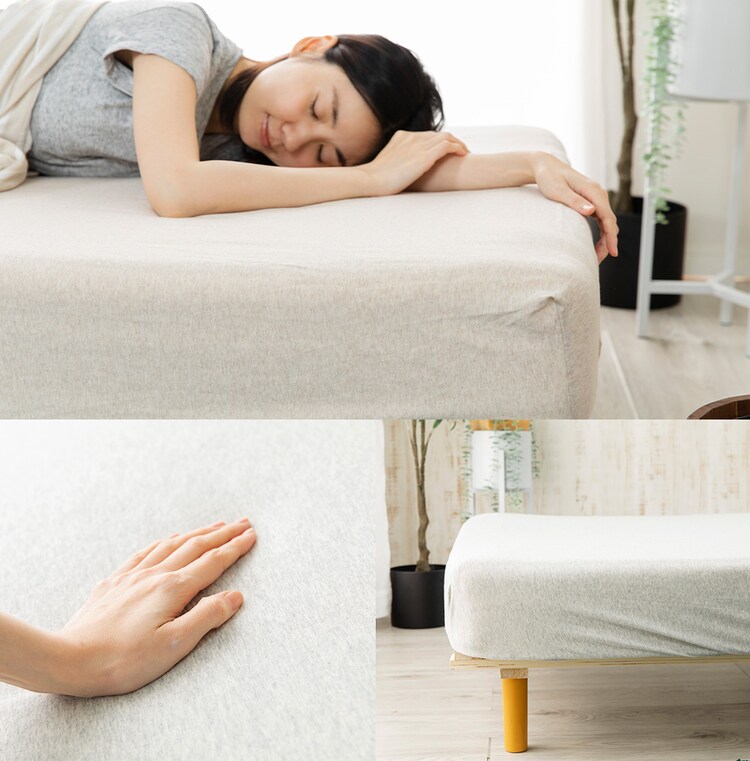 オーガニックボックスシーツ シングル OBSS-950 ベージュ3