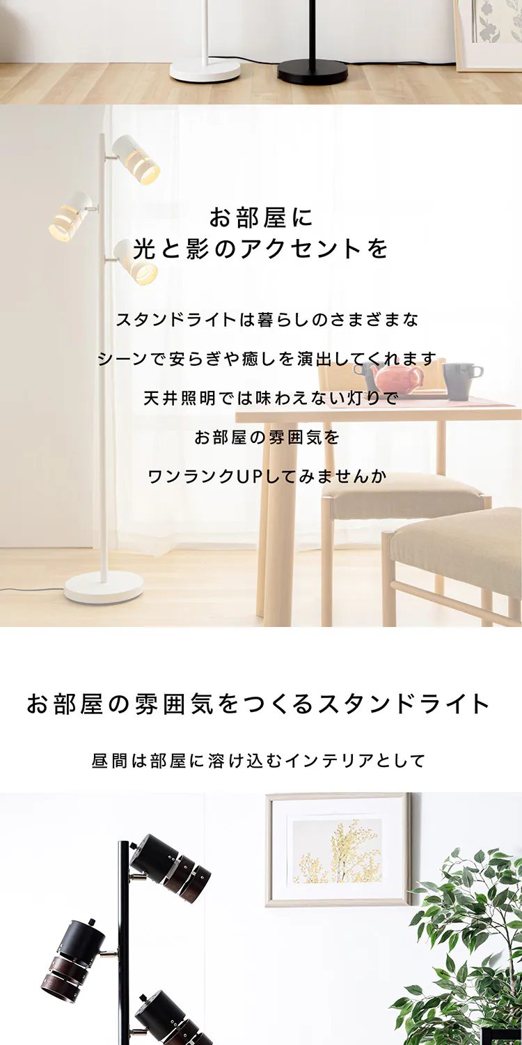 スタンドライト E26 PFL-W3S-B ブラック 1