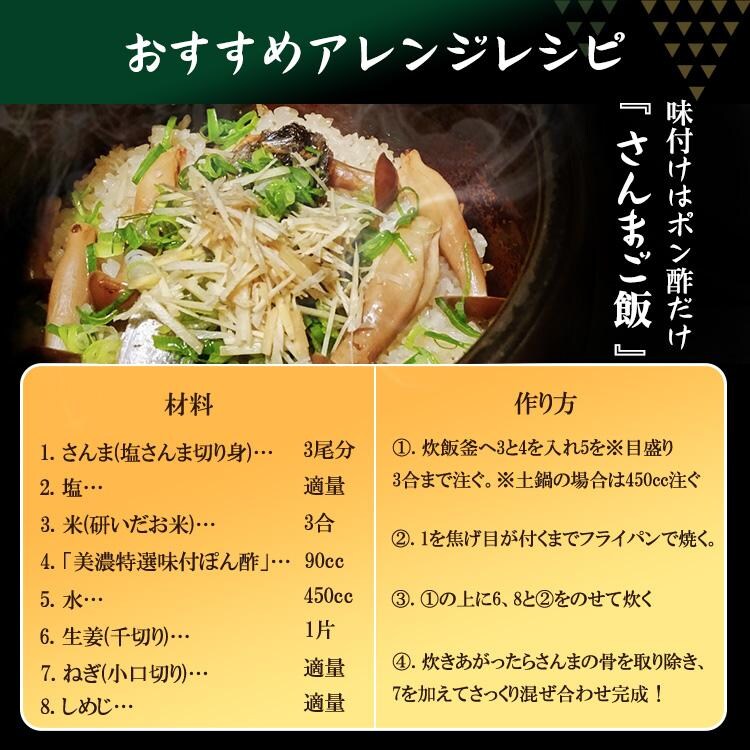 【3本】 ポン酢 内堀醸造 美濃特選味付けぽん酢 360ml  2