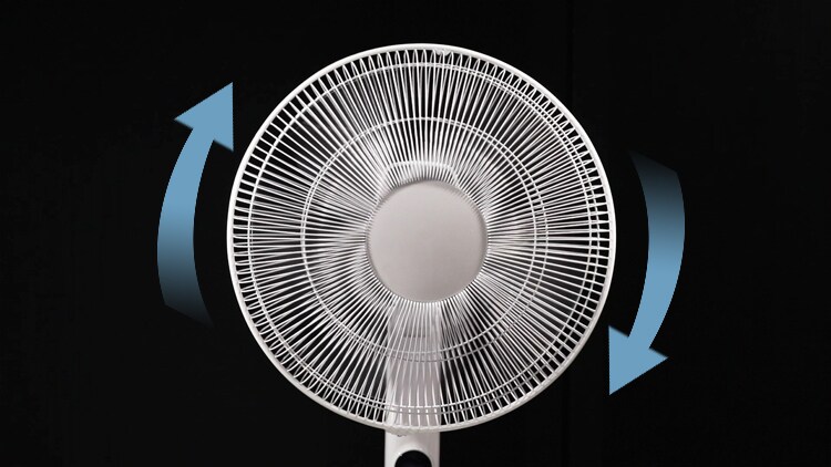 扇風機 DCモーター 左右首振り リモコン付 PF-402FD-W ホワイト6