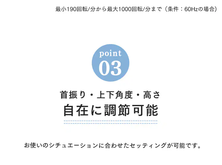 扇風機 DCモーター 左右首振り リモコン付 PF-402FD-W ホワイト7
