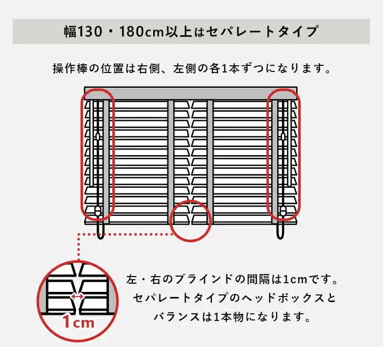 ブラインド 幅60cm×高さ100cm スラット幅35? コードタイプ ナチュラル  【代引き不可】8