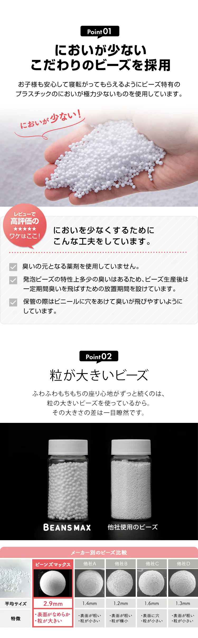 ビーンズMAXスクエア ビーズクッション グレー【代引き不可】2
