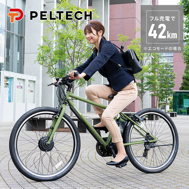 電動アシストクロスeバイク 27.5インチ 外装7段 TDA-712L‐MBK マット