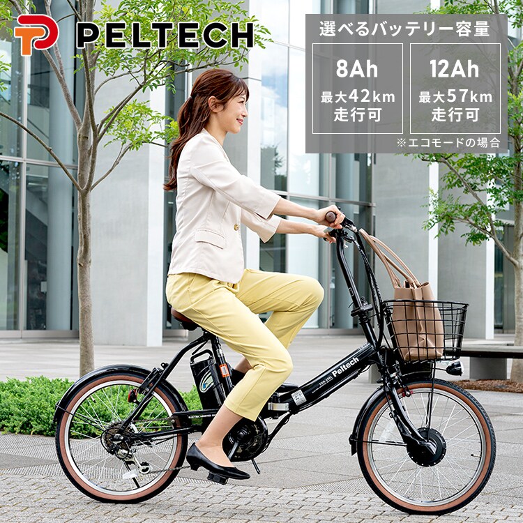 電動自転車 折り畳み 20インチ 6段 8AH TDN-206XｰNYB マットブルー
