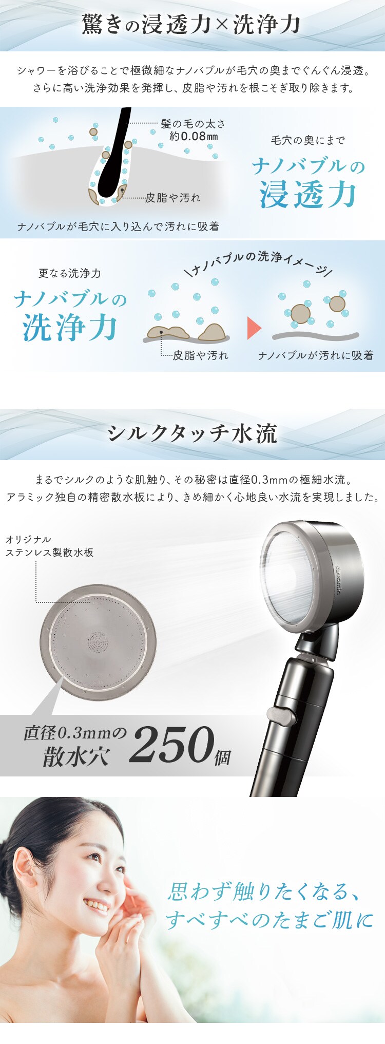 3Dナノバブルシャワー・プレミアム 3D-XN1A-SL 【前払い不可】【代引き不可】【同梱不可】3