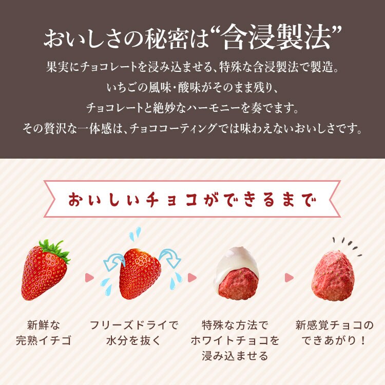 【メール便】【2個】 いちごのホワイトチョコ 含浸チョコ 90ｇ【代引き不可】3