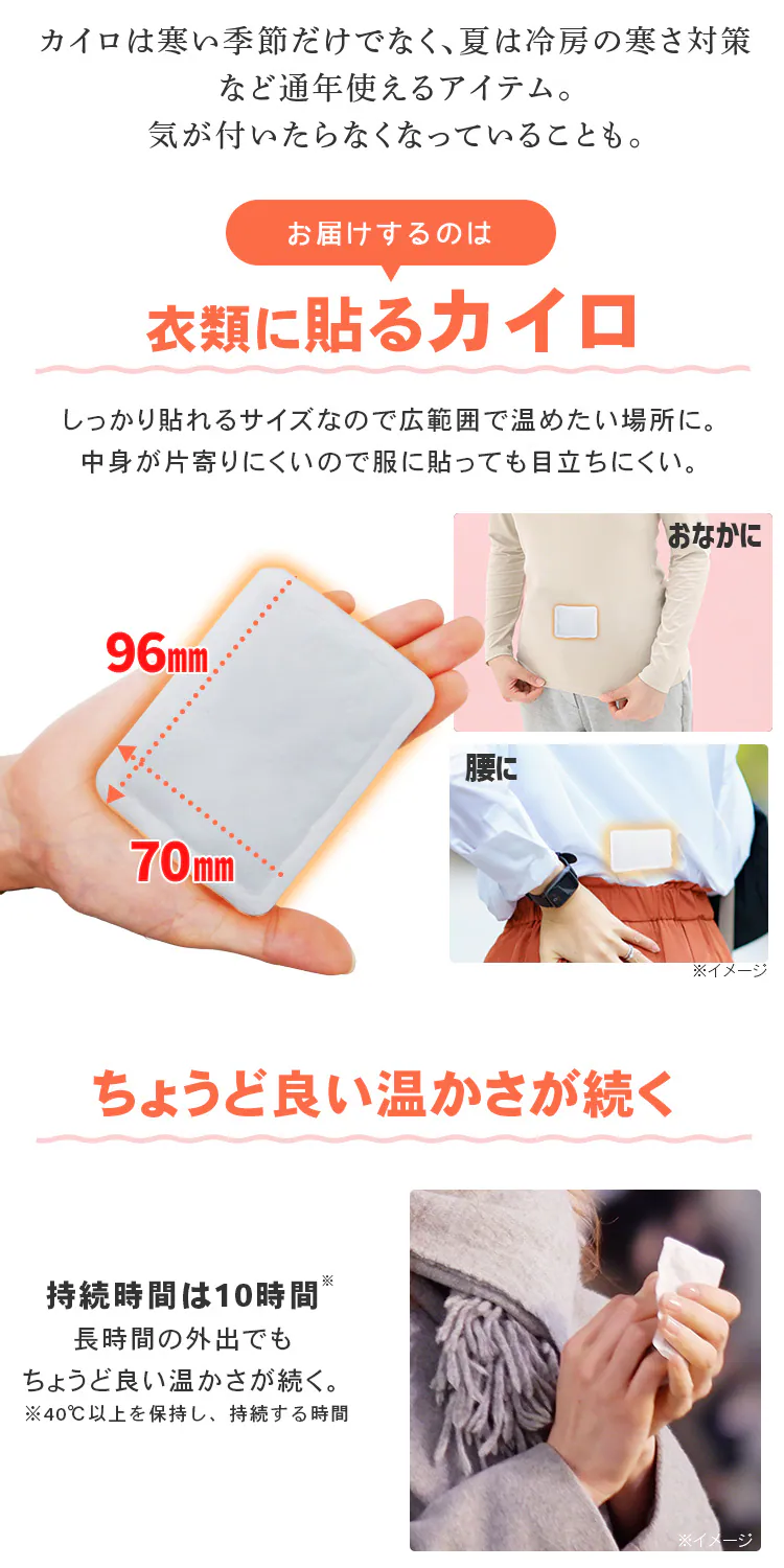 【120枚】 カイロ 貼る ミニサイズ 低温タイプ1