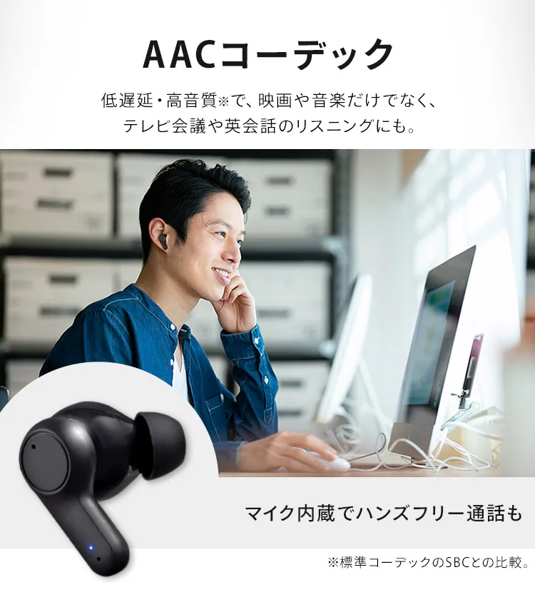 【50％OFF】ワイヤレスイヤホン WEP-102 ホワイト3