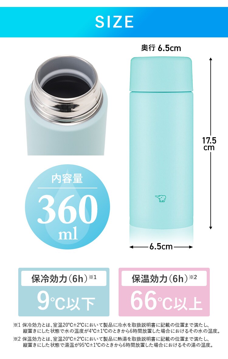 象印 象印ステンレスマグ SM-ZA36 スレートブラック7