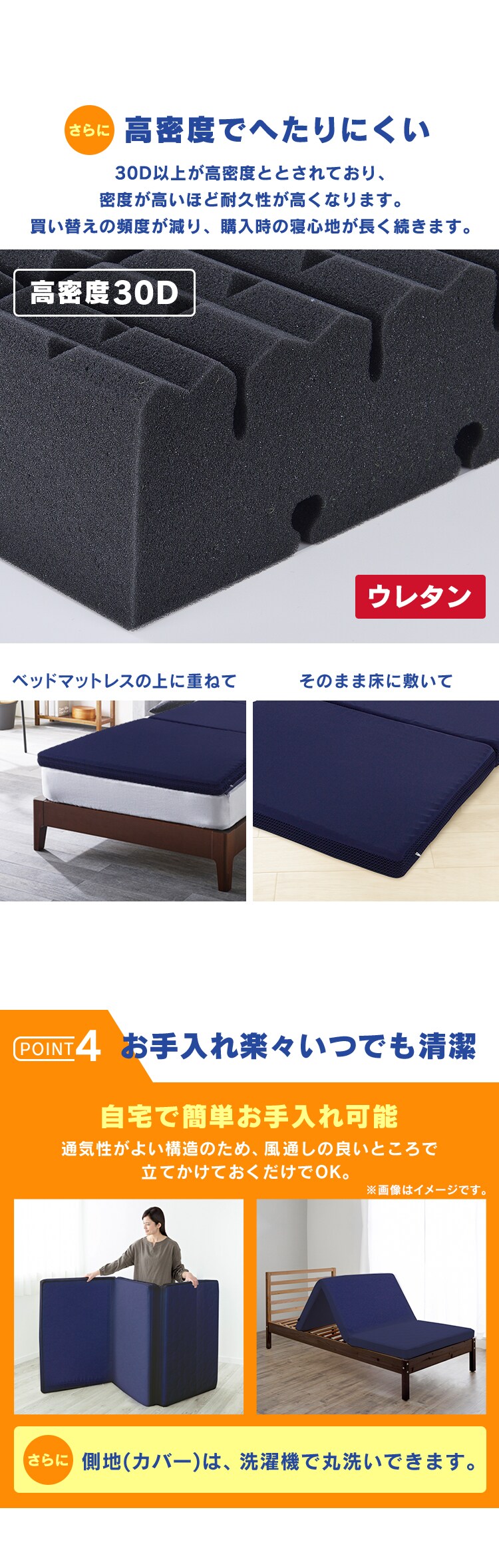 マットレス シングル 三つ折り 厚さ8? ウレタン 昭和西川 BodyFresh5