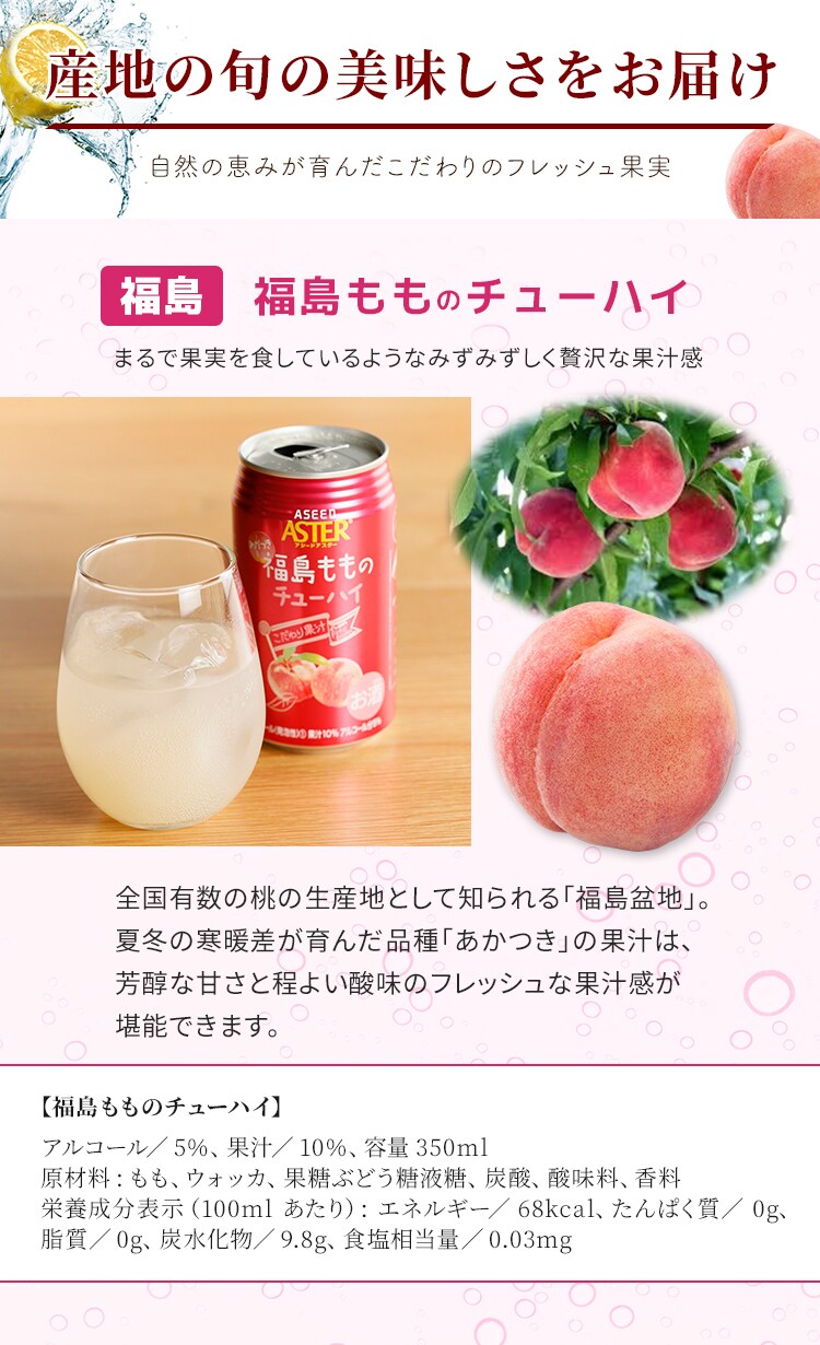 【48本】アスター 完熟沖縄シークヮーサーのチューハイ(48×350ml)8