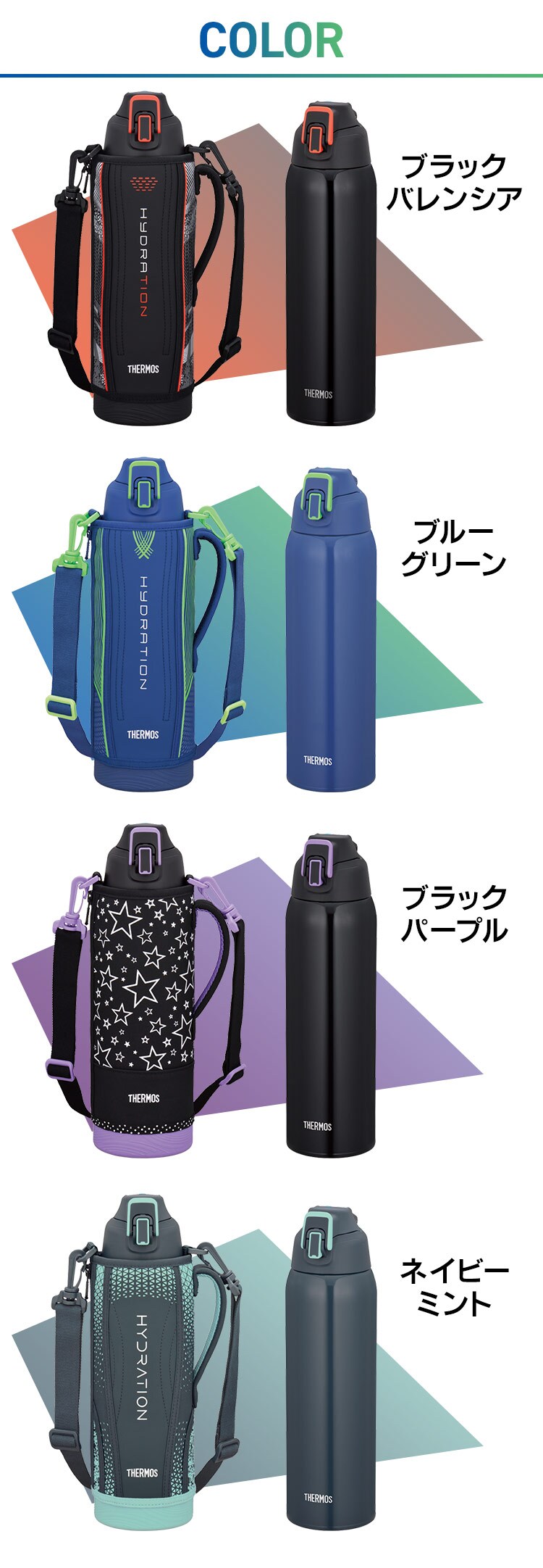 サーモス サーモス 真空断熱スポーツボトル 1.5L FHT-1502F BKPL 全4色【プラザセレクト】5