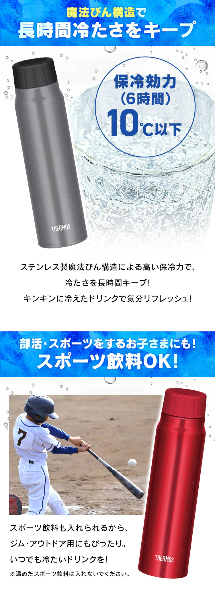 THERMOS 保冷炭酸飲料ボトル2