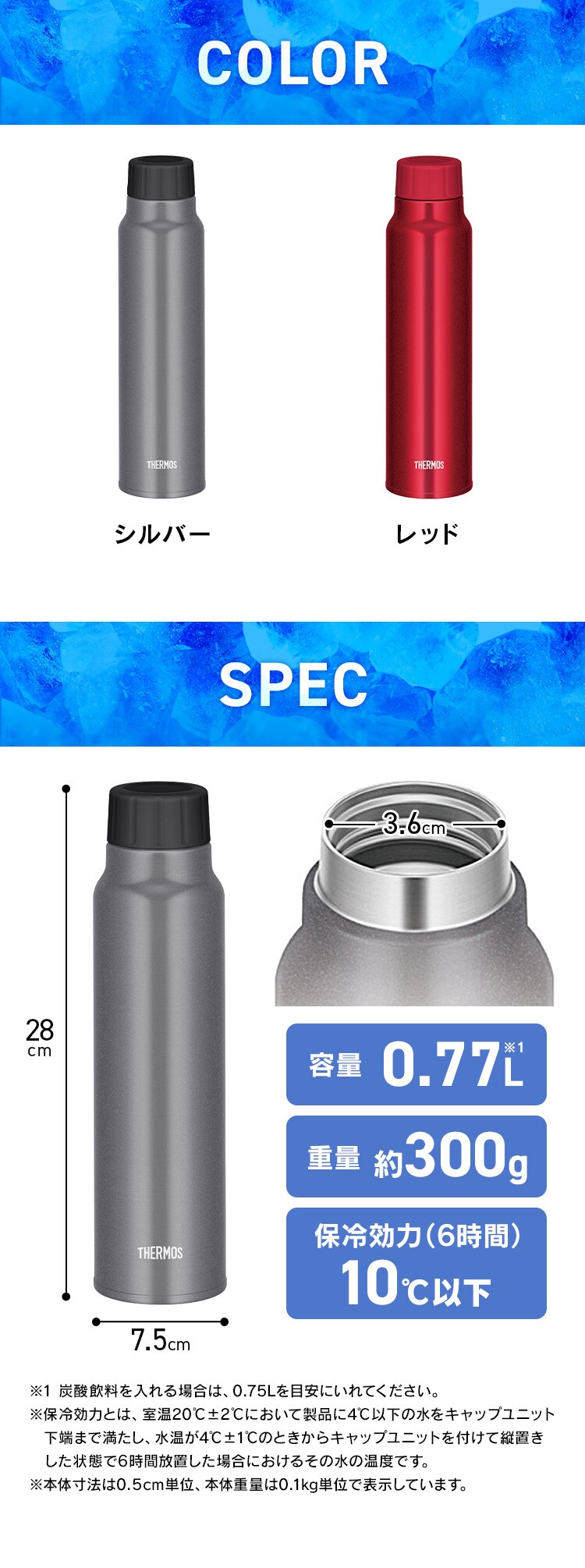 THERMOS 保冷炭酸飲料ボトル4