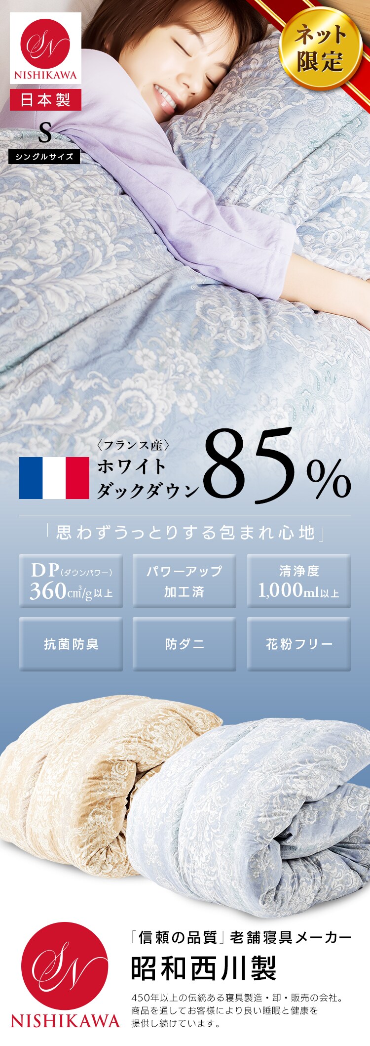 エトロコットンブランケット綿毛布シングル西川