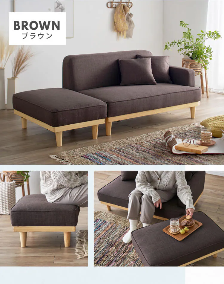【訳あり】ソファ 2人掛け 胡坐 グレー10