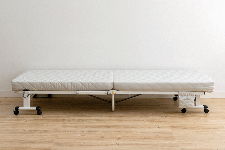 ベッド セミシングル 折り畳み 42段階リクライニング 厚さ10cm ライトグレー5