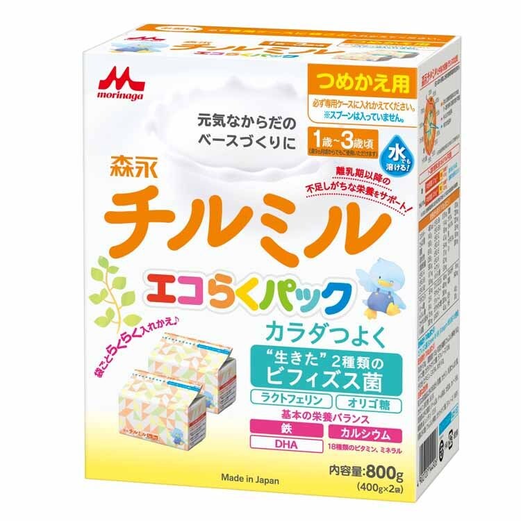 森永 チルミル エコらくパック つめかえ用 800g 0