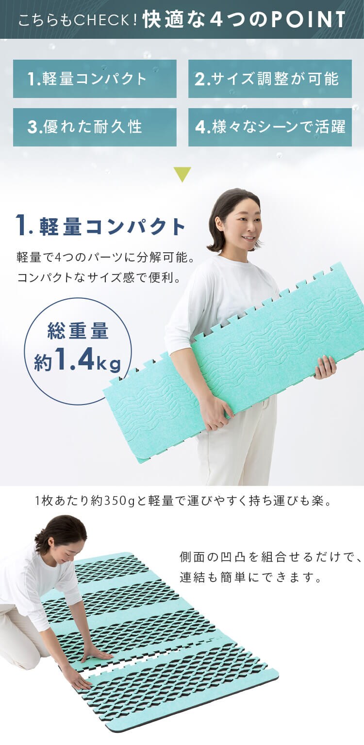 Air Job Max 吸湿マット すのこ型 アレルキャッチャータイプ シングル 4