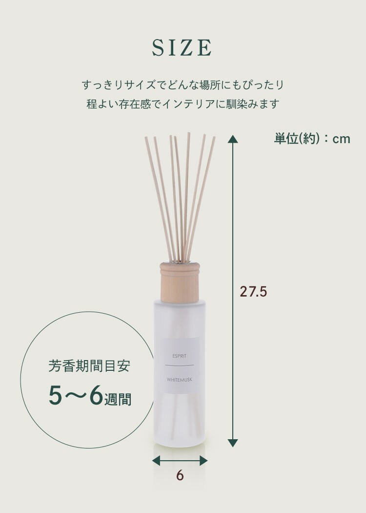 芳香剤 エスプリ ホワイトムスク4