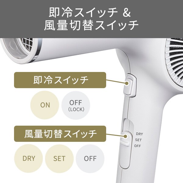 プロフェッショナルプロテクトイオンヘアードライヤー NIB300A 全3色【プラザセレクト】