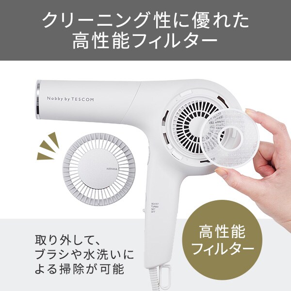 プロフェッショナルプロテクトイオンヘアードライヤー NIB500A-Kブラック【プラザセレクト】 7252880  │アイリスプラザ│アイリスオーヤマ公式通販サイト