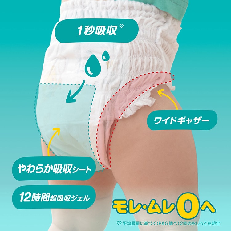 【4個セット】パンパース さらさらケア パンツ SJ L44枚【プラザセレクト】1