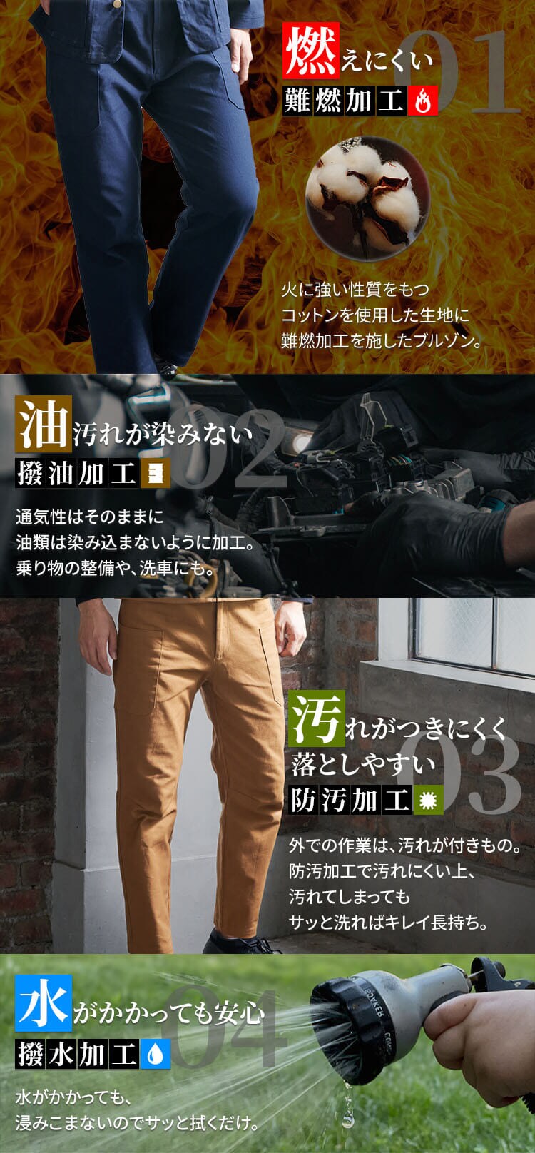 作業着 多機能ポケットカーゴパンツ 2246004 Sサイズ キャメル1