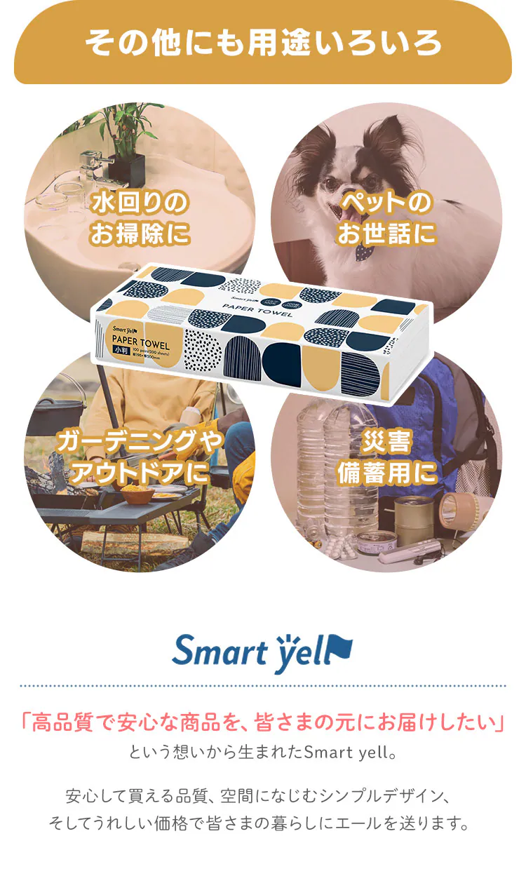 【56パック】 ペーパータオル 4パック×14 スマートエール3