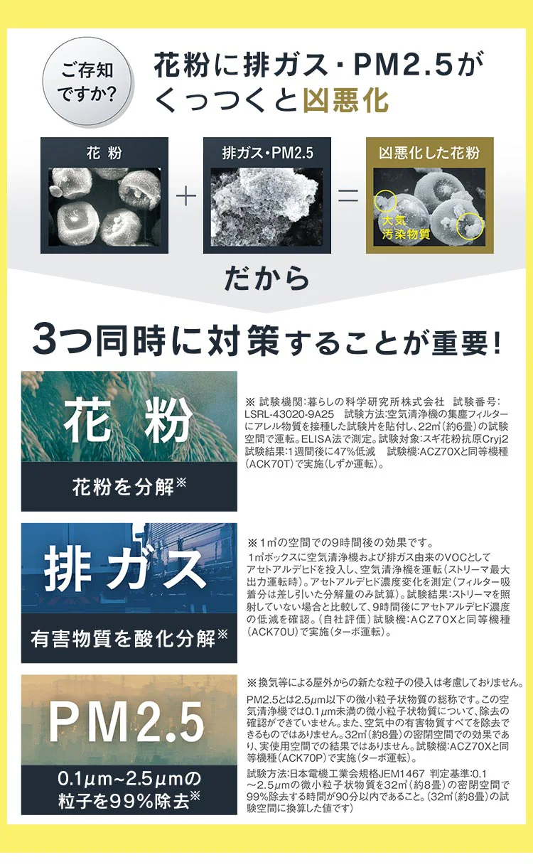 空気清浄機 25畳 加湿ストリーマ ダイキン MCK55Z 全3色6