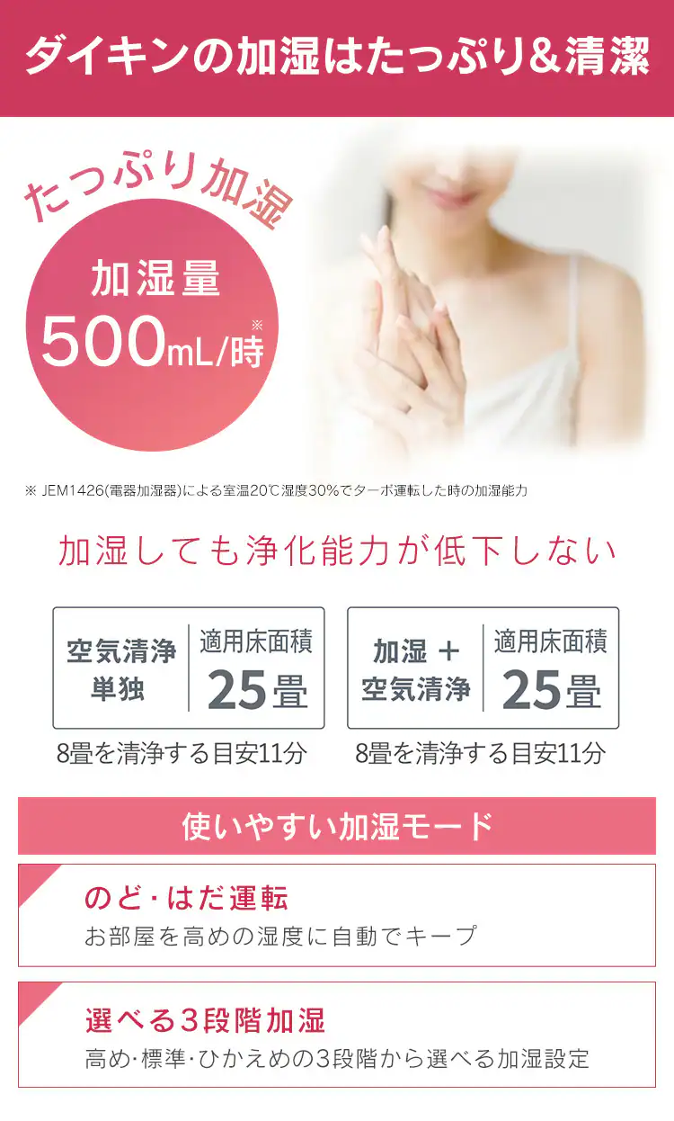空気清浄機 25畳 加湿ストリーマ ダイキン MCK55Z 全3色10