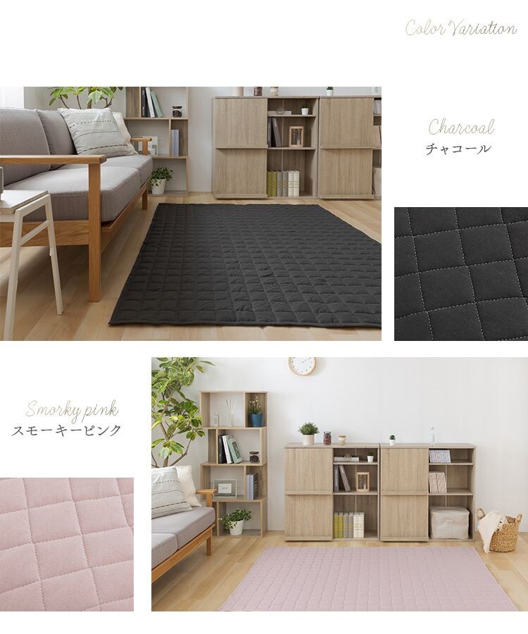 ラグ オーガニックコットンラグ オーガニックコットン100% 丸洗い可能 200cm&times;250cm ライトグレー10