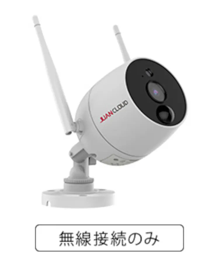 Wi-Fiネットワークカメラ10局レコーダーセット 白15