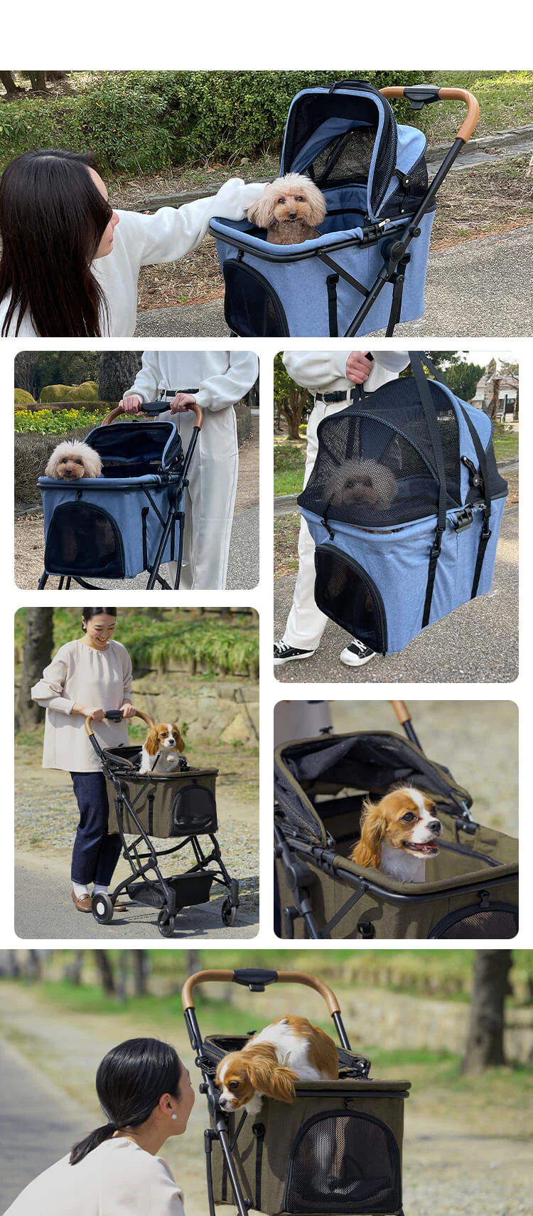 2way 4輪ペットカート 16911090013