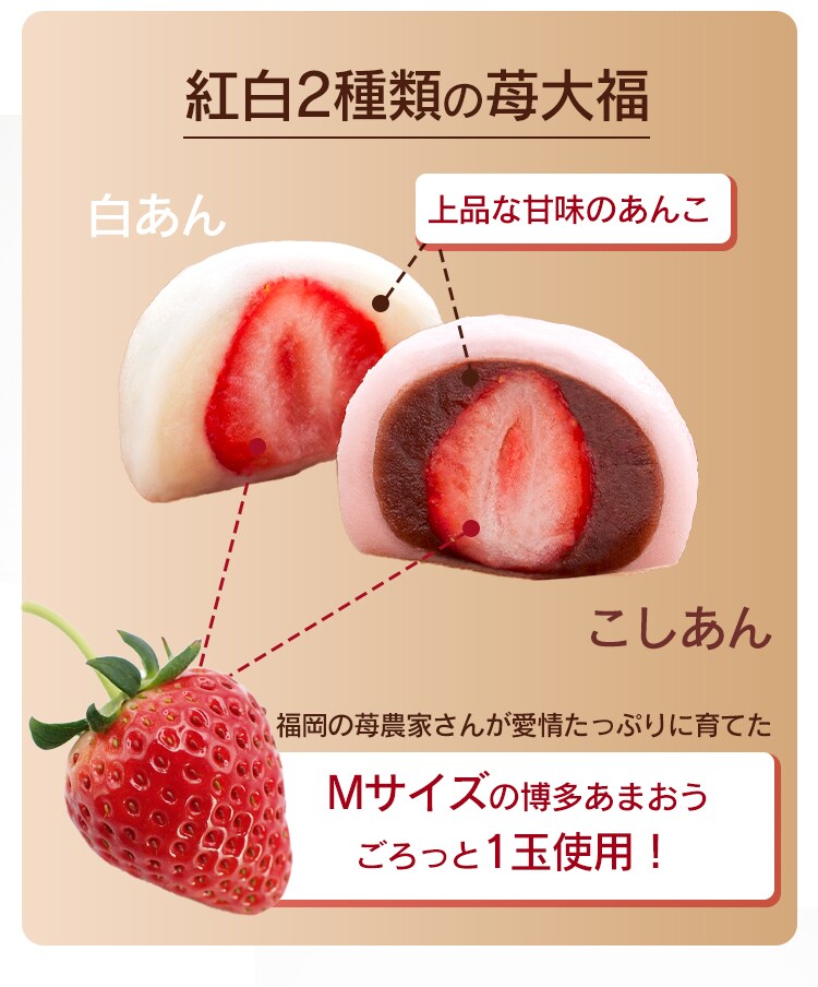 ごろっと苺大福 いちご大福 苺大福 8個【代引き不可】1