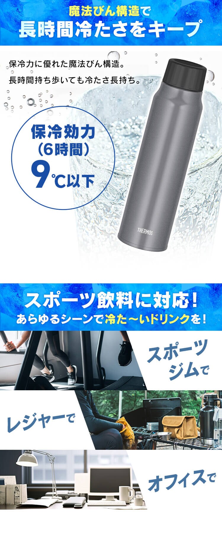 THERMOS 保冷炭酸飲料ボトル2