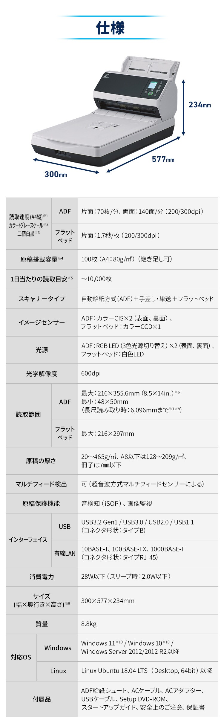 業務用スキャナ FI-8270 6