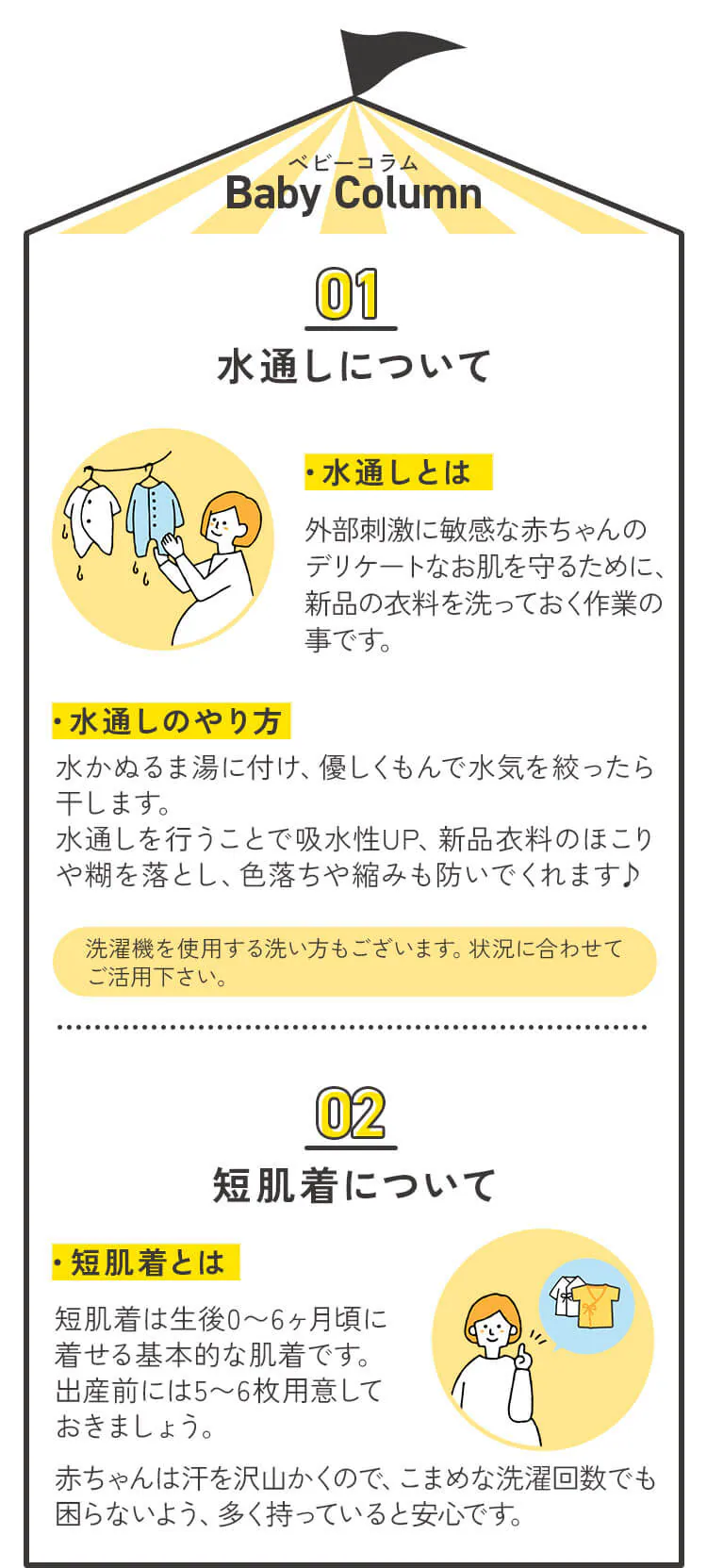 短肌着 紐タイプ 5枚セット3