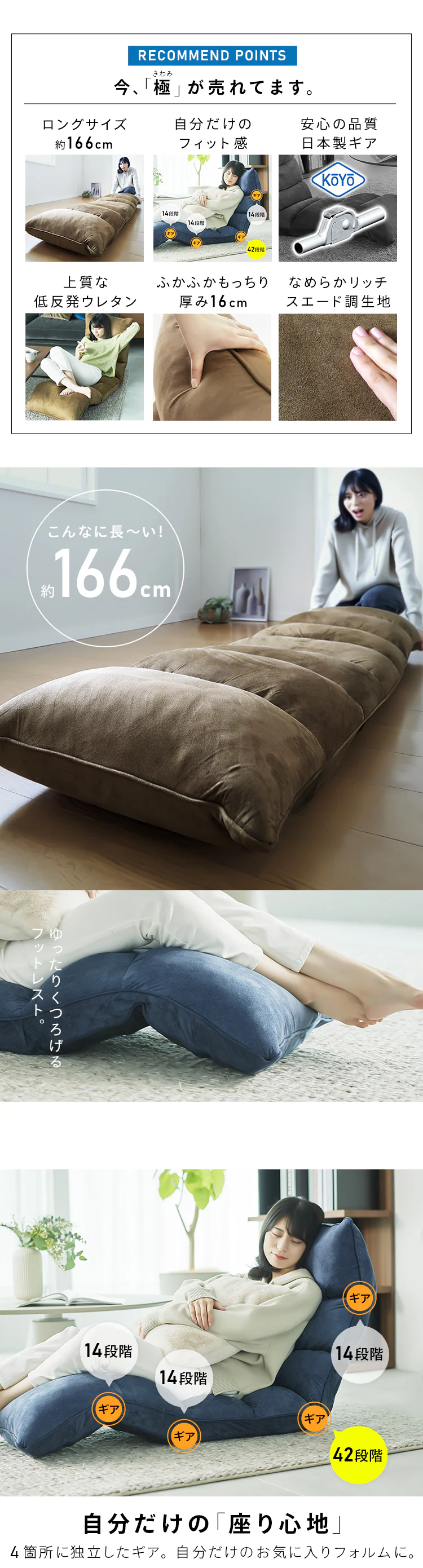 座椅子 NFC-02 アイボリー【プラザセレクト】1