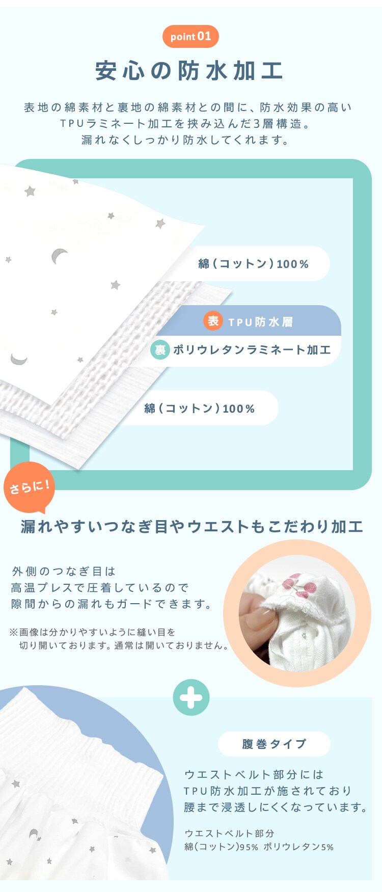 ≪49％OFF≫おねしょズボン 1010816005 ほし1
