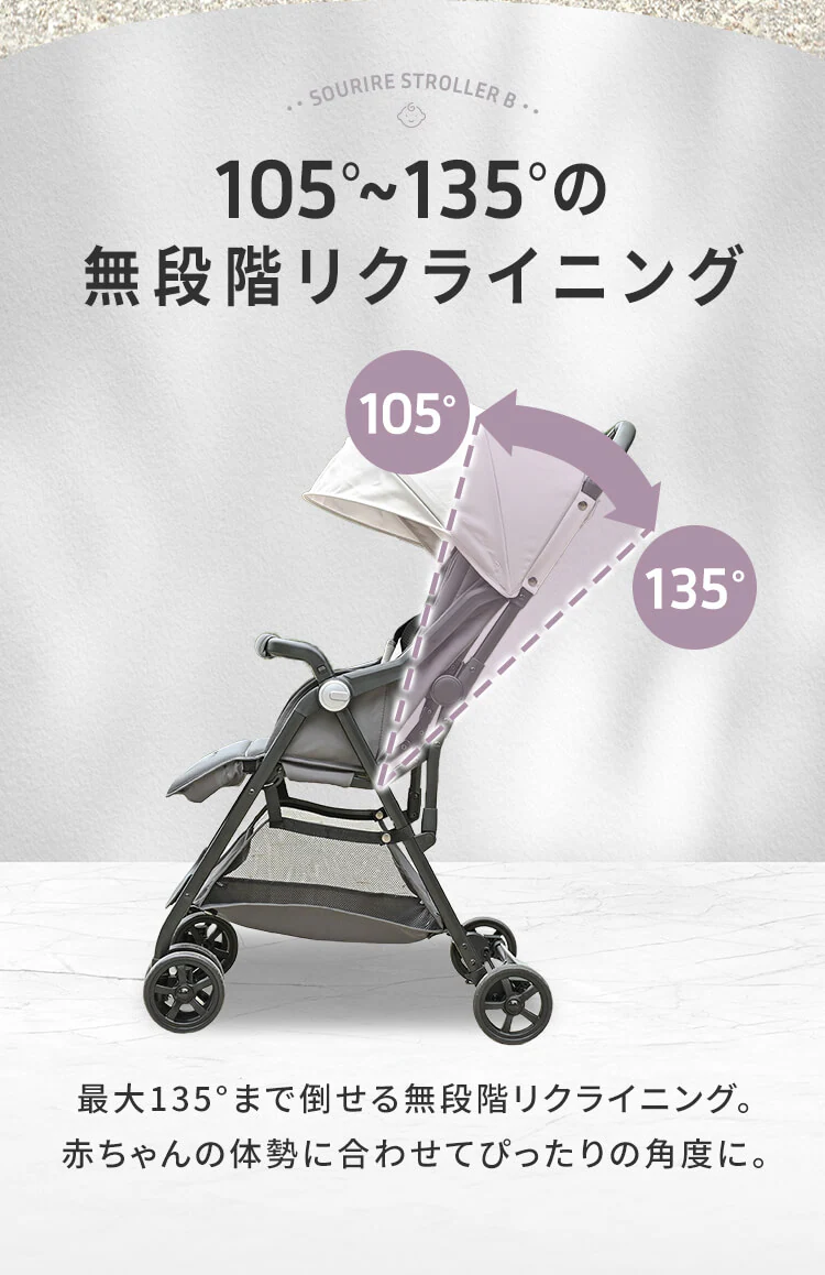 B型 ベビーカー 1740309032 モスグリーン【プラザセレクト】7