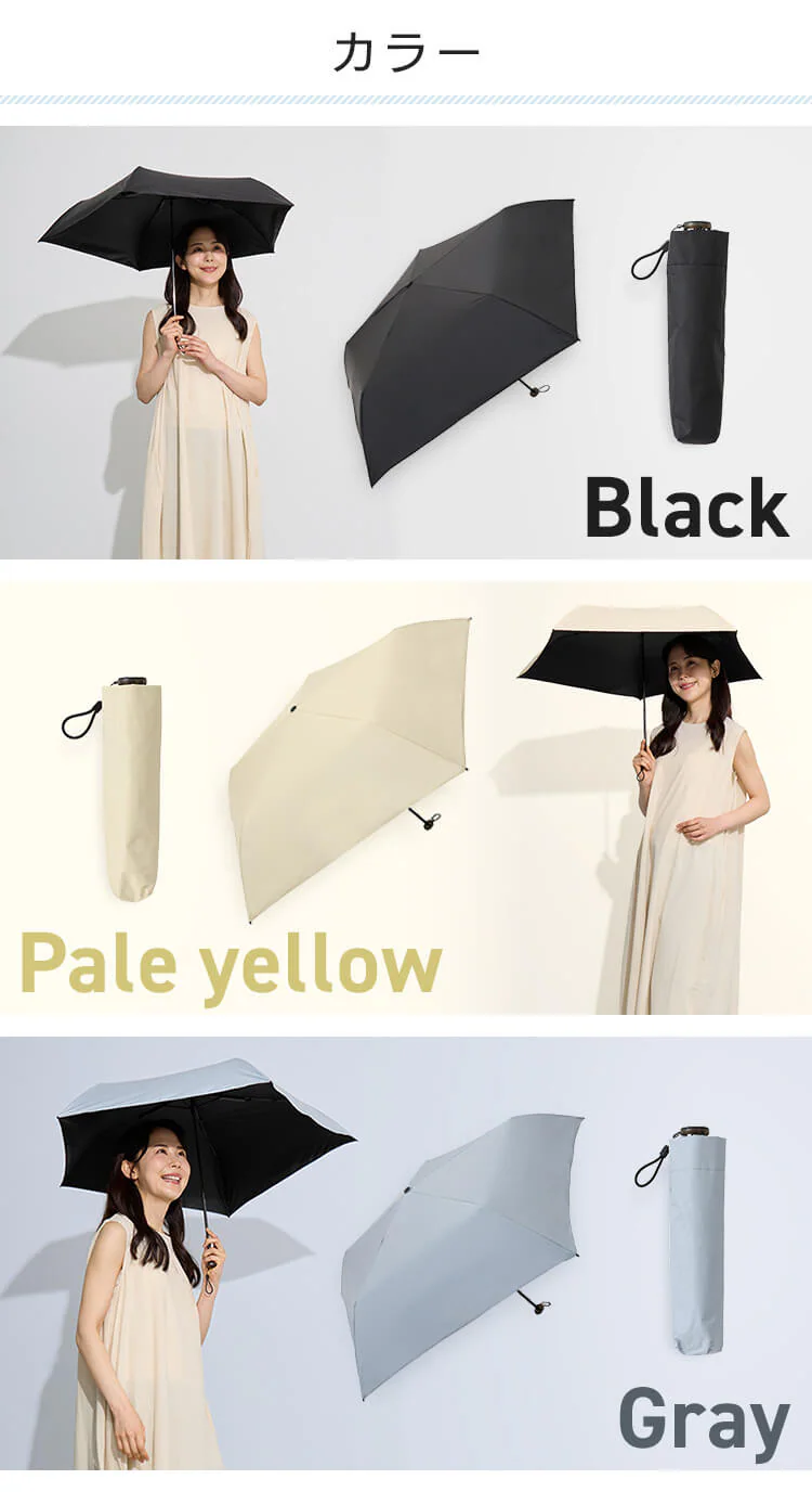 日傘 超軽量 折り畳み傘 UVカット 晴雨兼用 23-353 全3色【プラザセレクト】5