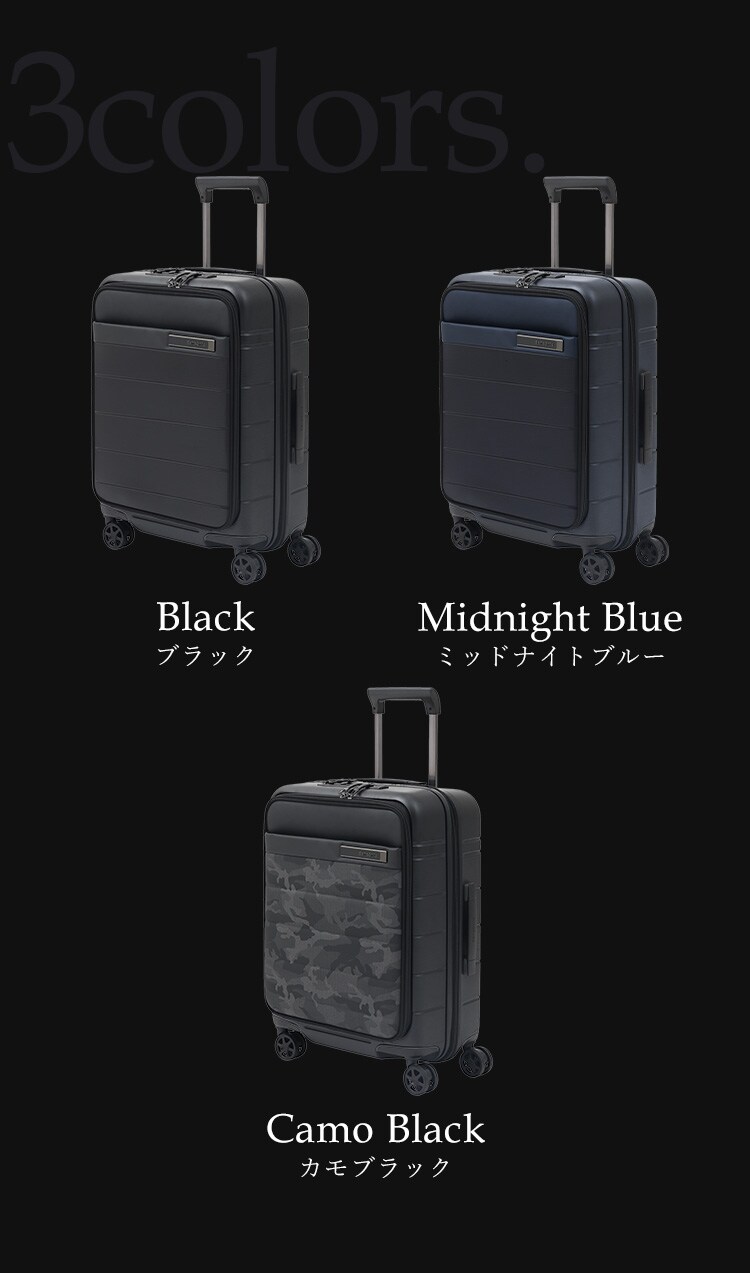 スーツケース サムソナイト 41〜48L 1〜3泊 ダブルキャスター 拡張機能付き NEOPOD スピナ EXP 55/20 カモブラック4