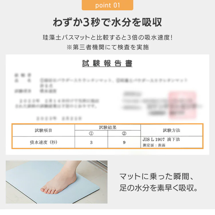 ラバストーンバスマットソフト ライト M NEO-352-LG ライトグレー【プラザセレクト】2