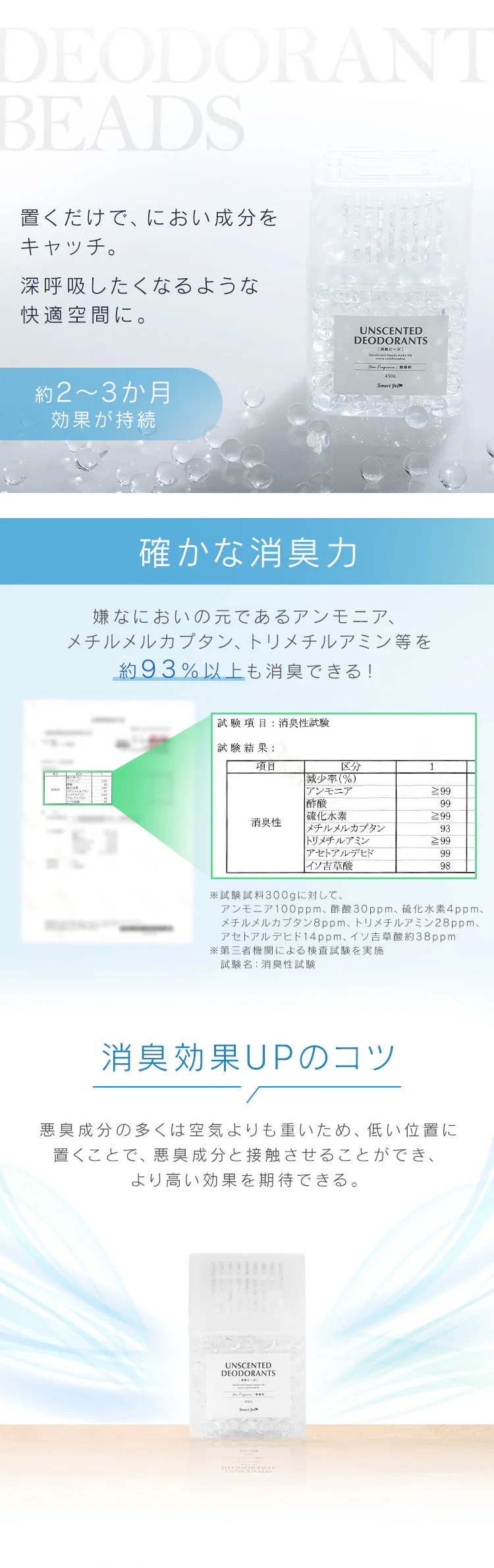 消臭ビーズ 4000g(詰替え用)【プラザセレクト】1