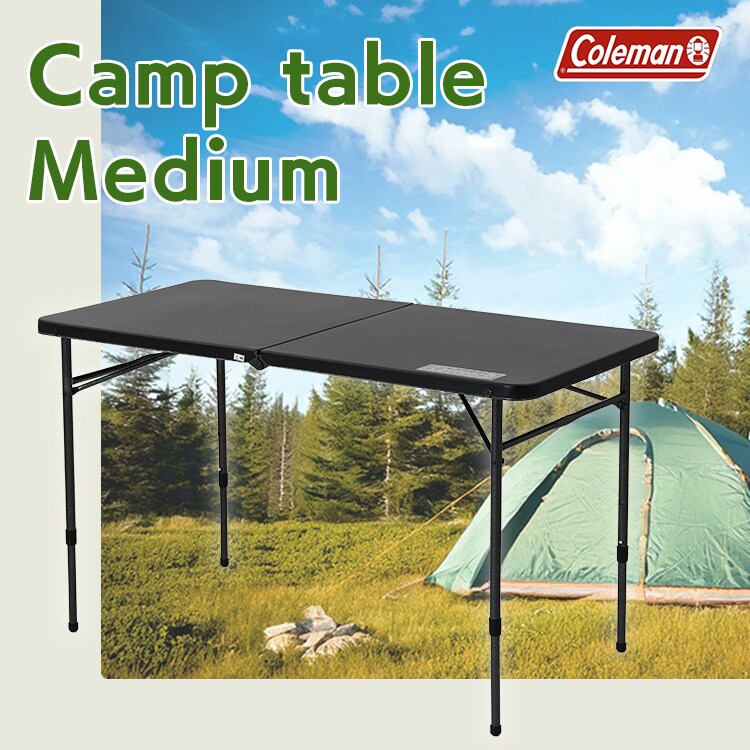 Coleman 折りたたみアウトドアテーブル 黒 収納バッグ付き Coleman
