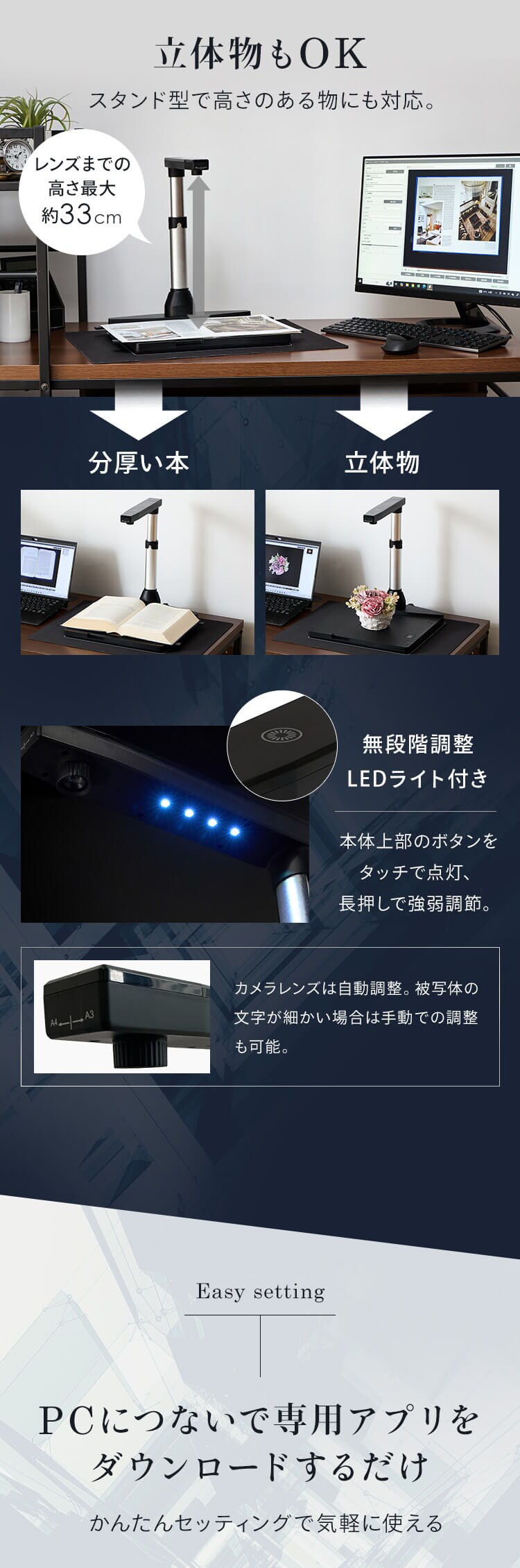 ドキュメントスキャナー ダークグレー WJ1617 【プラザセレクト】3