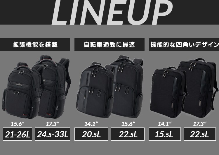 ＼30％OFFクーポン／Samsonite LPT BACKPACK 15.6 BLACK 142143-1041 【プラザセレクト】6